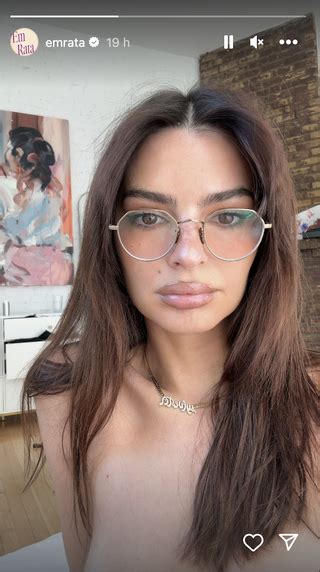 emily ratjakowski nude|Emily Ratajkowski shares new naked selfie on Instagram Stories